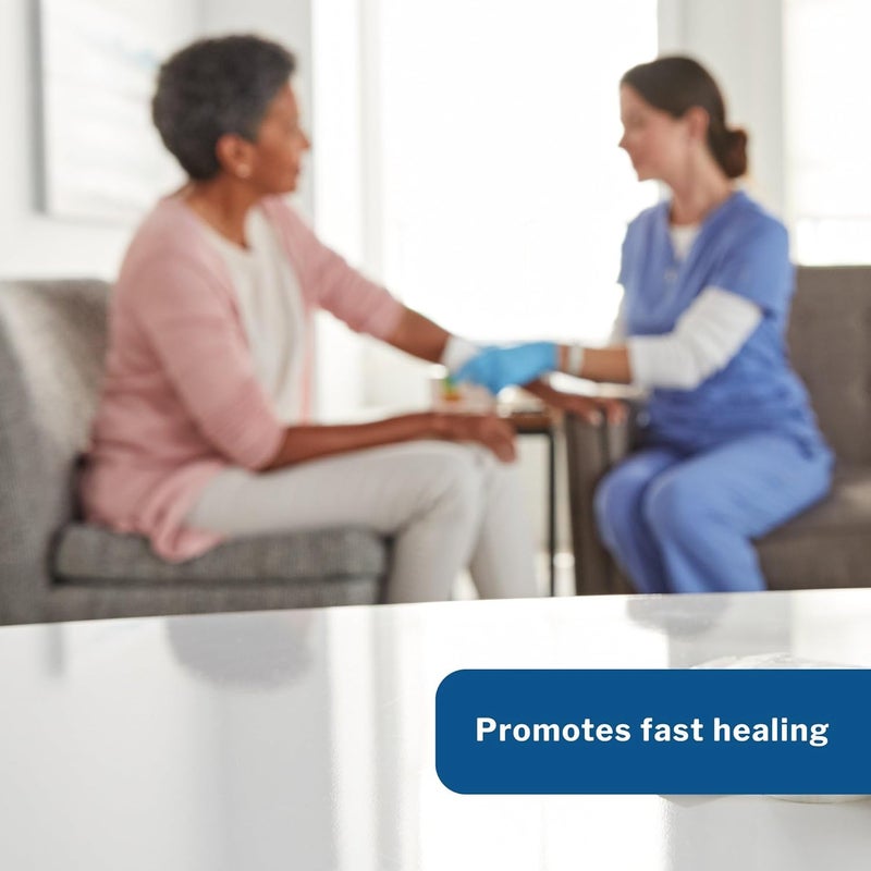 McKesson Gelling Fiber Sheet Dressing Absorbent Wound Bandage  Sterile NonWoven Cellulose 4 in x 4 34 in 10 Count 1 Pack - Image 2