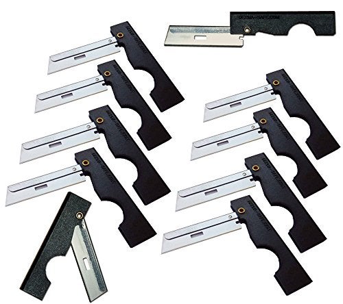 DermaSafe Derma-Safe Folding Utility Razor (10-pack) for Survival & First Aid Kits (Black) - Image 3