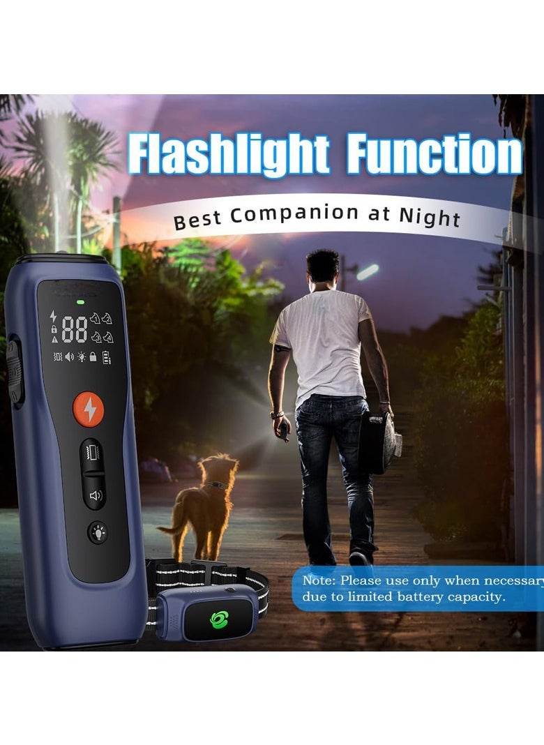 Dog Training Collar with Remote Control 2800FT - Dog Shock Collar for Medium and Large Dogs, IPX7 Waterproof E Collar for Dog Training with Unique 3-Setting Safety Lock and Flashlight