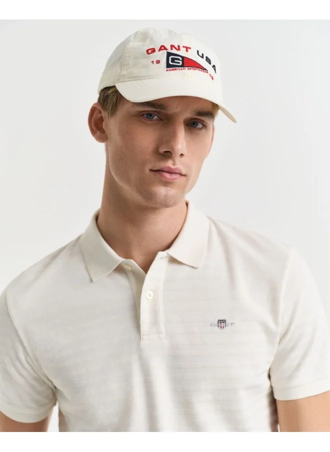 غانت Textured Striped Polo Shirt
