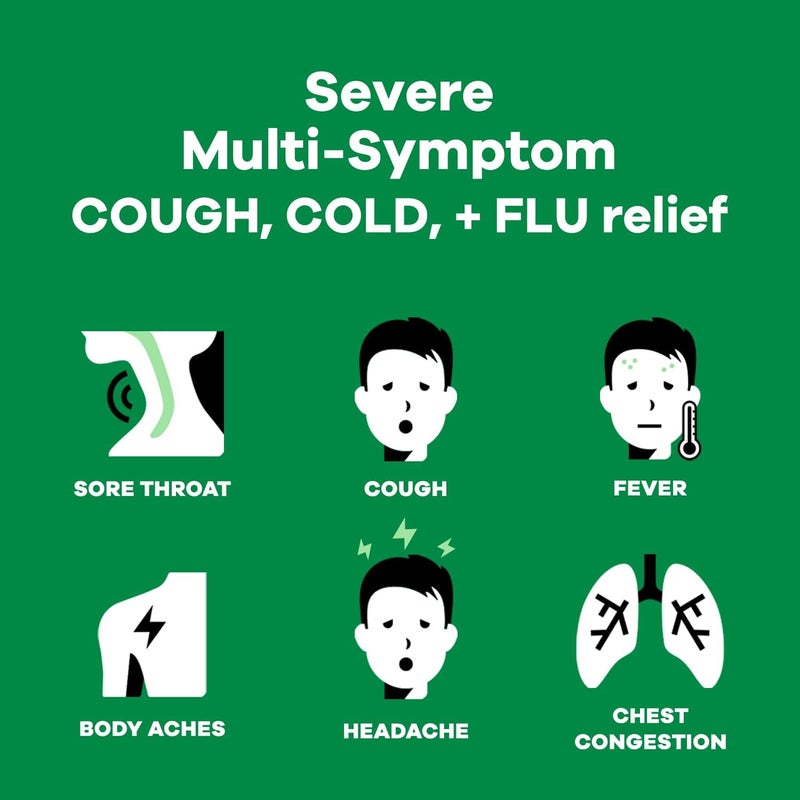 Robitussin Maximum Strength CF Max Severe MultiSymptom Relief from Cough Cold and Flu Adult Formula 8 fl oz - Image 2