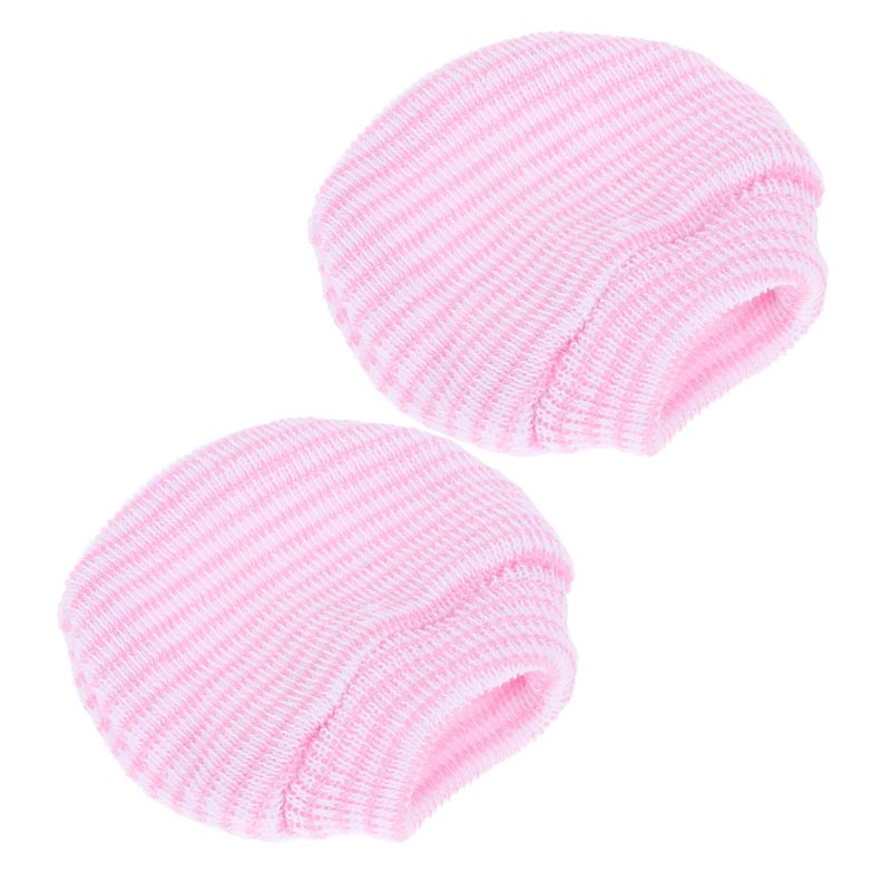 Anti Scratch Cotton Gloves For Babies Pink Winter Mittens Prevent Nail Biting - Image 2