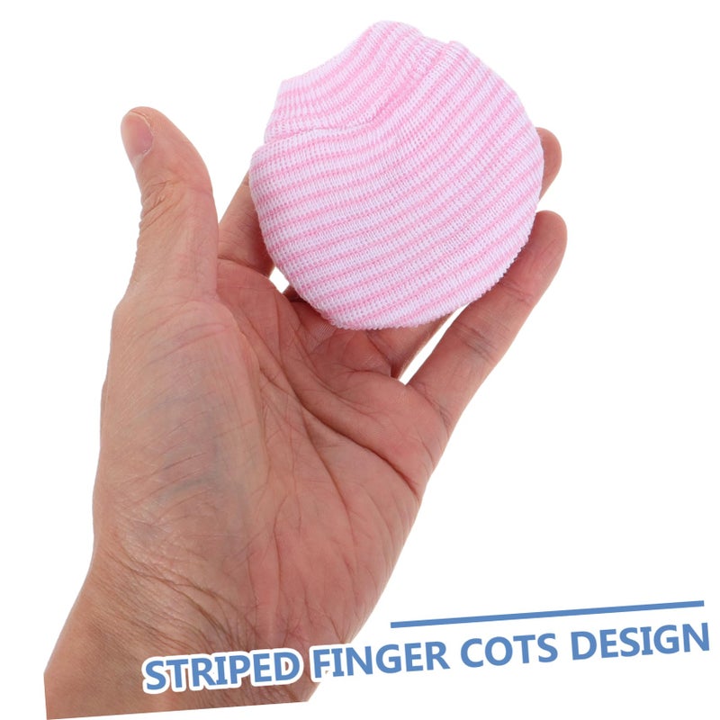Anti Scratch Cotton Gloves For Babies Pink Winter Mittens Prevent Nail Biting - Image 4