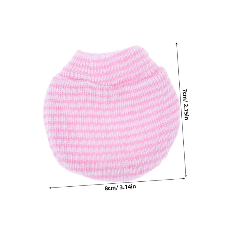 Anti Scratch Cotton Gloves For Babies Pink Winter Mittens Prevent Nail Biting - Image 3