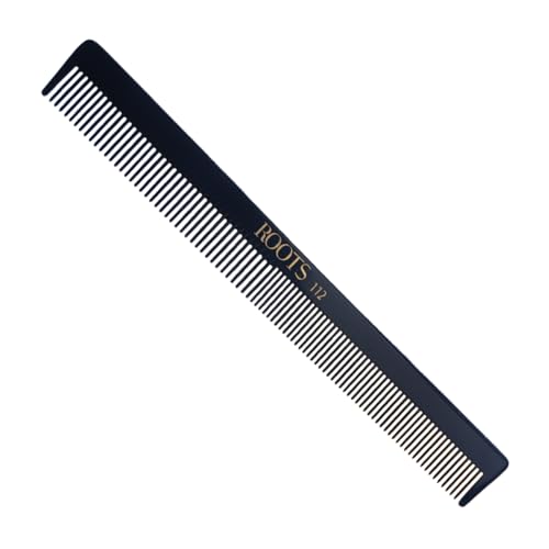 ROOTS - Professional Hair Cutting Comb | Dual Teeth For Styling/Detangling | Salon Grade - For Men/Women | Ideal for Sectioning & Colouring | Prevent Hair Damage | Length - 8.2 Inch | Model No. 112 - Image 1