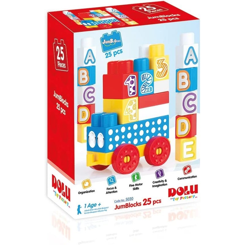 دولو مكعبات كبيرة للأطفال 25 قطعة - 5030 - Image 1