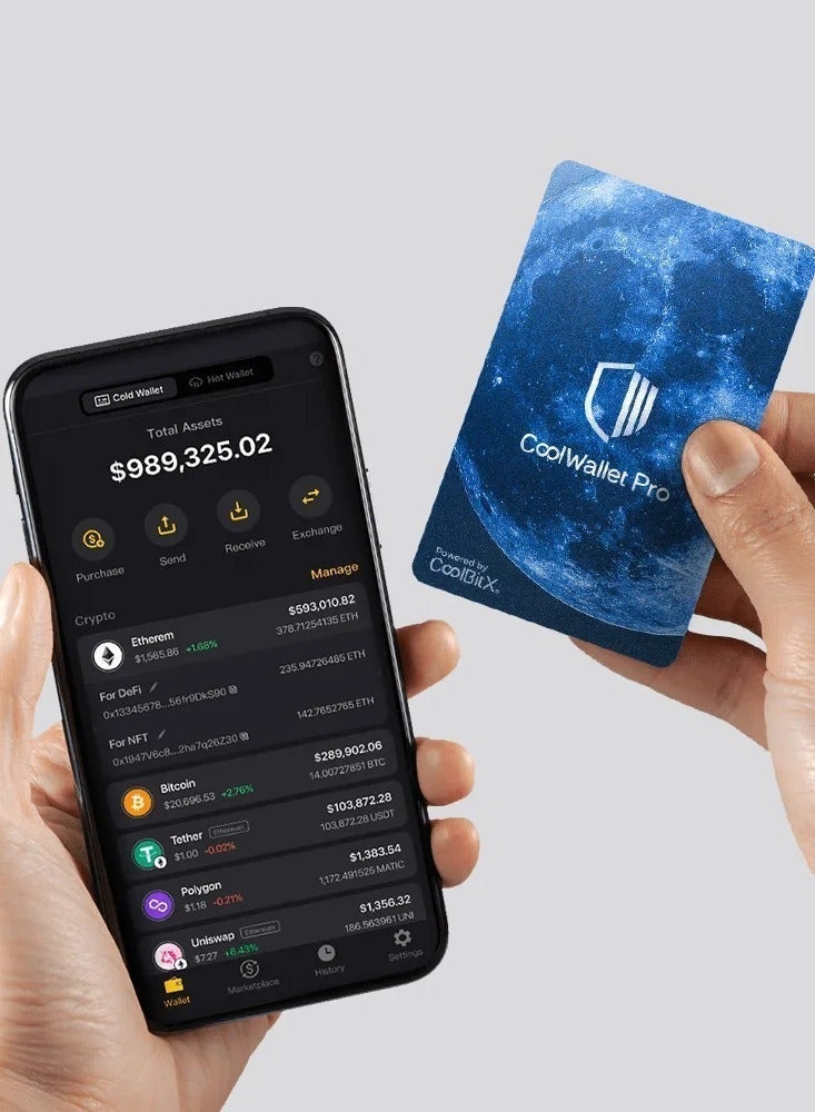 CoolWallet Pro Crypto Hardware Wallet + CryptoKIT Premium Bundle | Official UAE Reseller, E-Paper Display, Advanced Security (EAL6+), Military Bluetooth, Anti-Tamper, Water Resistant, NFT, for iOS/Android - Image 5