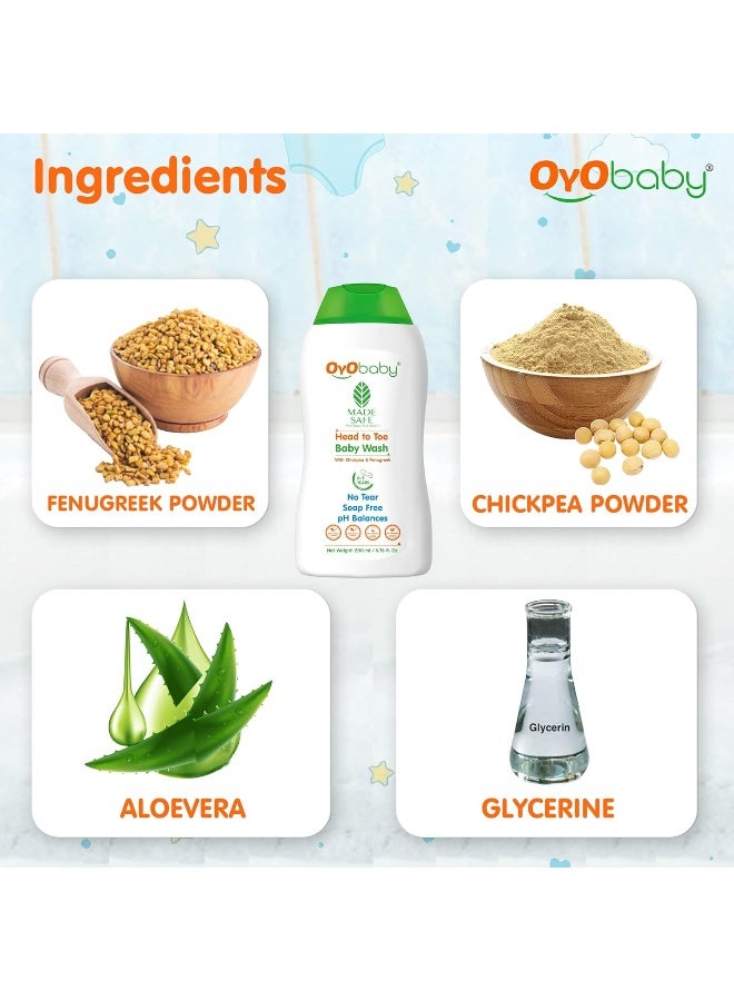 أيو بيبي غسول الجسم من أويو بيبي / كريم الترطيب اليومي للأطفال للبشرة الحساسة 200 مل - Image 4