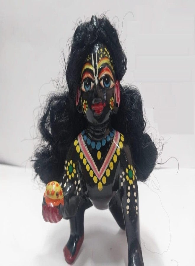 My God Gift Gopal Hair/Wig Sringar Hair/Laddu Gopal-Marble Krishna Idol Wig (Hair) According to Idol Size Variation No. (Variation 1) - Image 2