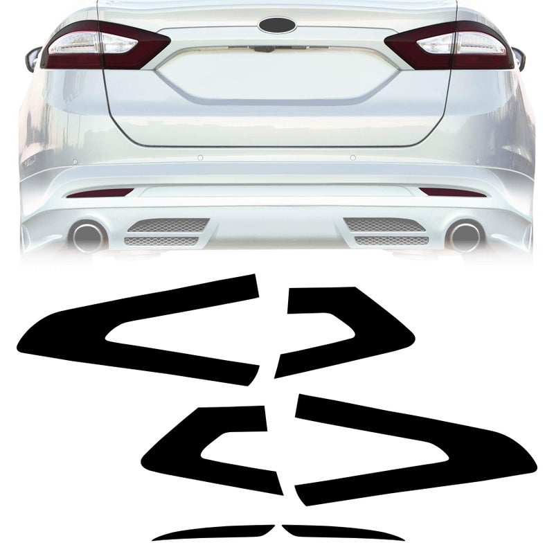 NDRUSH Blackout Taillight Vinyl Tint Film Precut Light Cover Overlay Tail Light Reflector Wrap Compatible with Ford Fusion 2013 2014 2015 2016