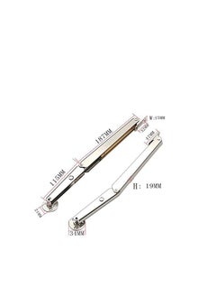 SYOSI 2PCS Gas Spring Lid Support Hinge 150N Strut Soft Close Heavy Duty Stay for Kitchen Cabinet Door Cupboard Toy Box Pneumatic Stop Sliver  - Image 2