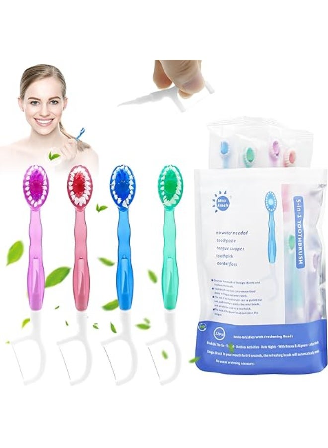 12PCS Disposable Multifunctional Toothbrush Portable - Image 4