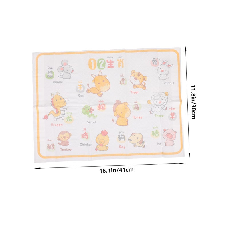 Beige Disposable Placemats 10 Pack Travel Dining Mats For Toddlers Table Restaurant Home Use - Image 3