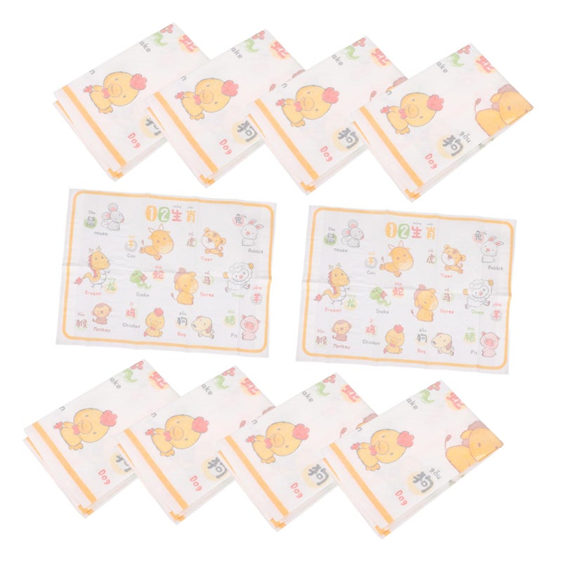 Beige Disposable Placemats 10 Pack Travel Dining Mats For Toddlers Table Restaurant Home Use - Image 2