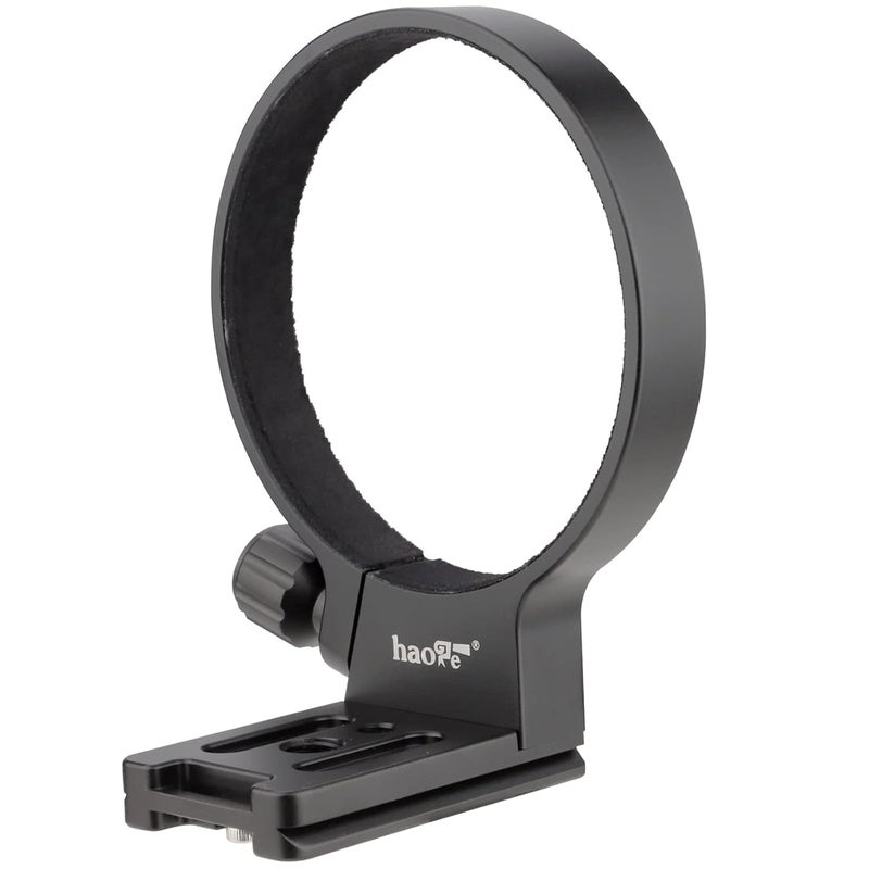 Haoge Tripod Mount Ring for Tamron 35-150 mm F/2-2.8 Di III VXD A058 Lens and Sigma 100-400mm f/5-6.3 DG OS HSM Lens for Canon EF Mount and Nikon F Mount Built-in Arca Type Plate - Image 1