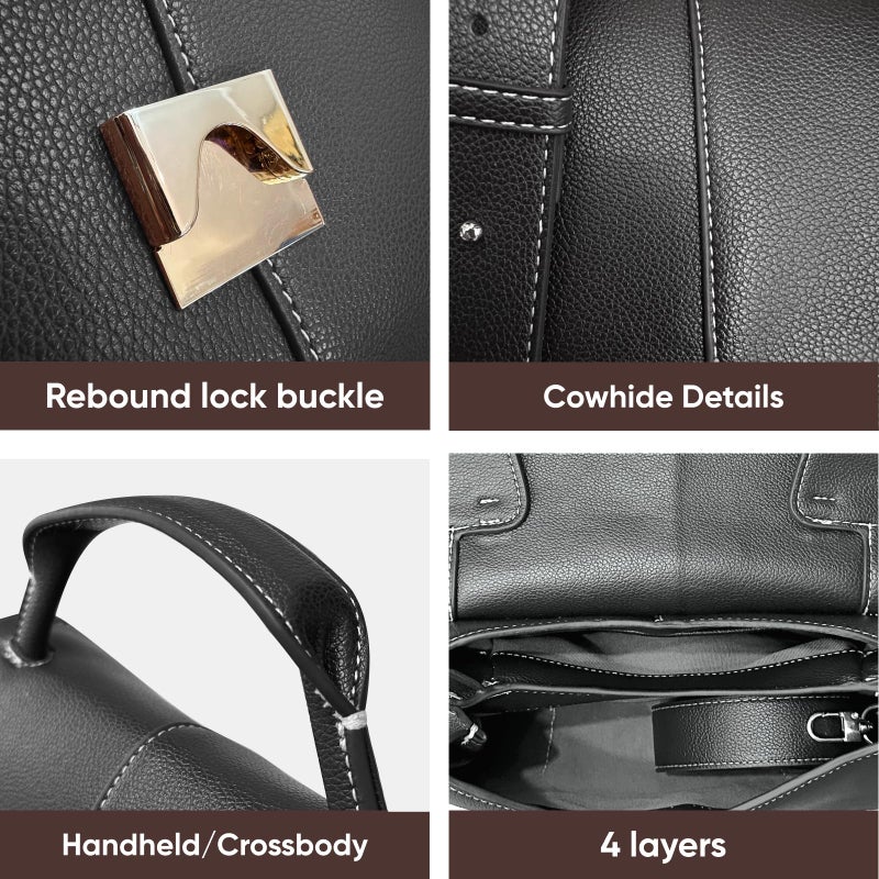 Gaeul Luxury Handbags for Women Leather Satchel & Top-Handle Designer Bags - Image 3