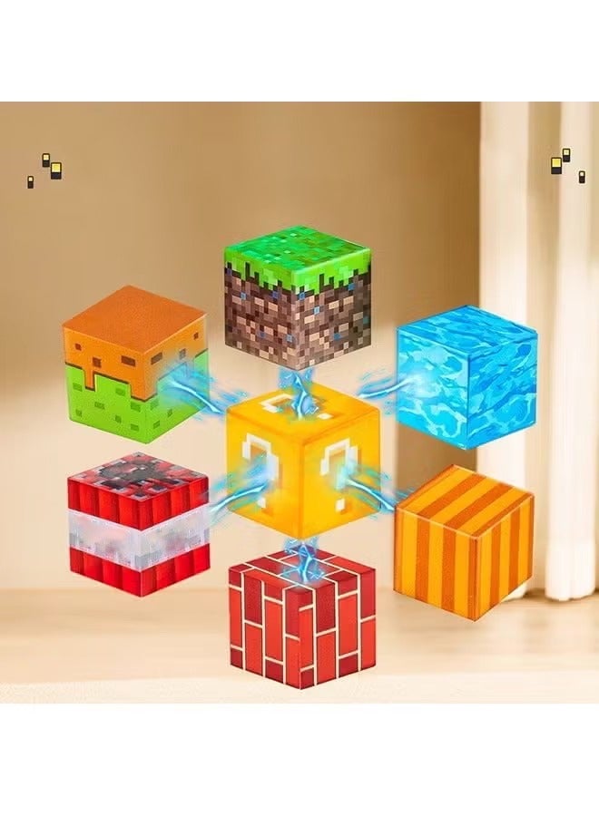 56 Pieces Magnetic Blocks - Build Magnet World Magic Forest Set, 1'' Magnetic Building Blocks Toddler Creative Kids Toys, STEM Sensory Outdoor Toys for 3+ Year Old Boys & Girls - Image 4