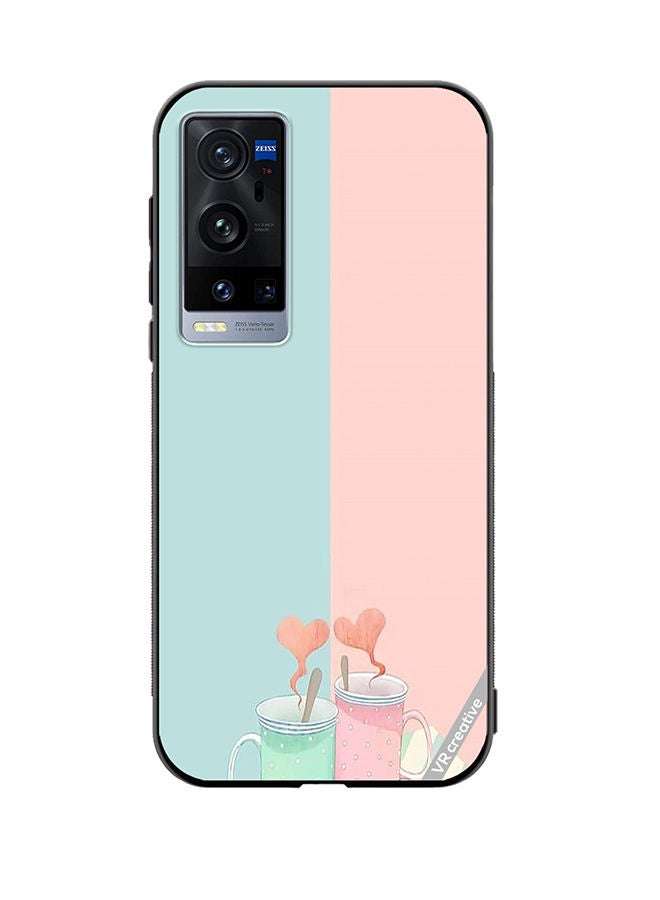 VR CREATIVE Protective Case Cover For Vivo X60 Pro Plus Coffee With Love Design Multicolour - Image 1