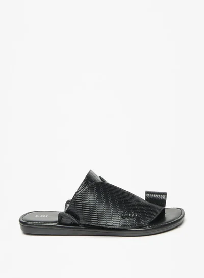 ال بي ال من شو اكسبرس Men Textured Slip-On Arabic Sandals with Toe Loop