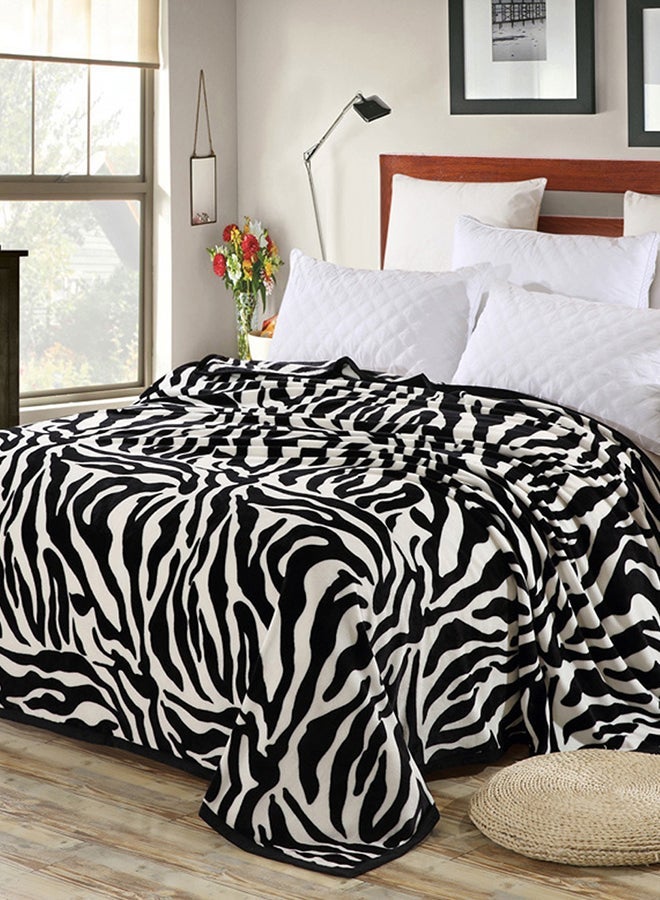 نيبمينينت Thick Warm Comfy Bed Blanket Cotton Black 200x230centimeter - Image 1