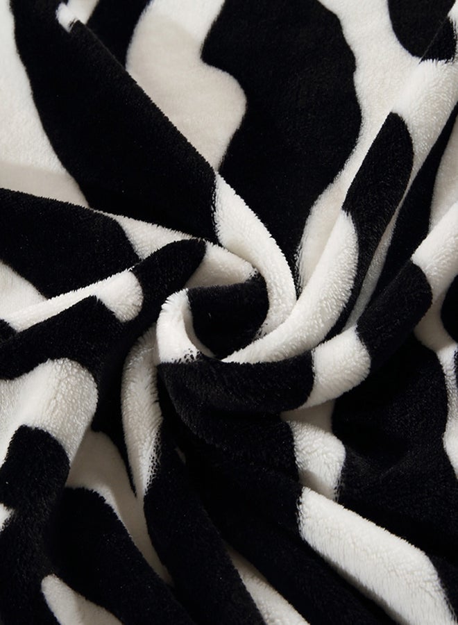 نيبمينينت Thick Warm Comfy Bed Blanket Cotton Black 200x230centimeter - Image 4