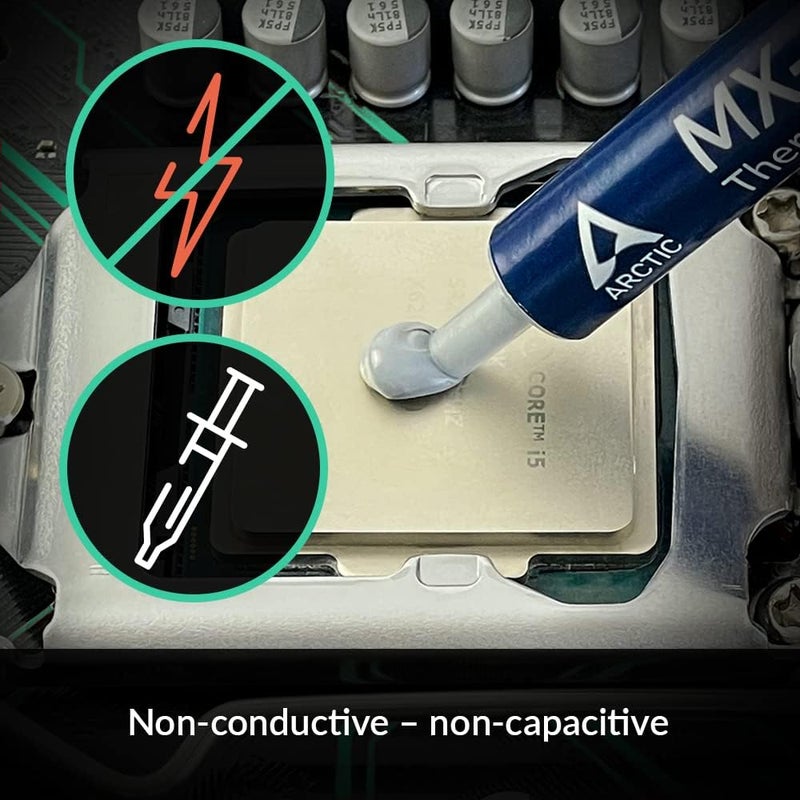 Arctic MX-4 (45 g) - Premium Performance Thermal Paste for All Processors (CPU, GPU - PC), Very high Thermal Conductivity, Long Durability, Safe Application, Non-Conductive - Image 5