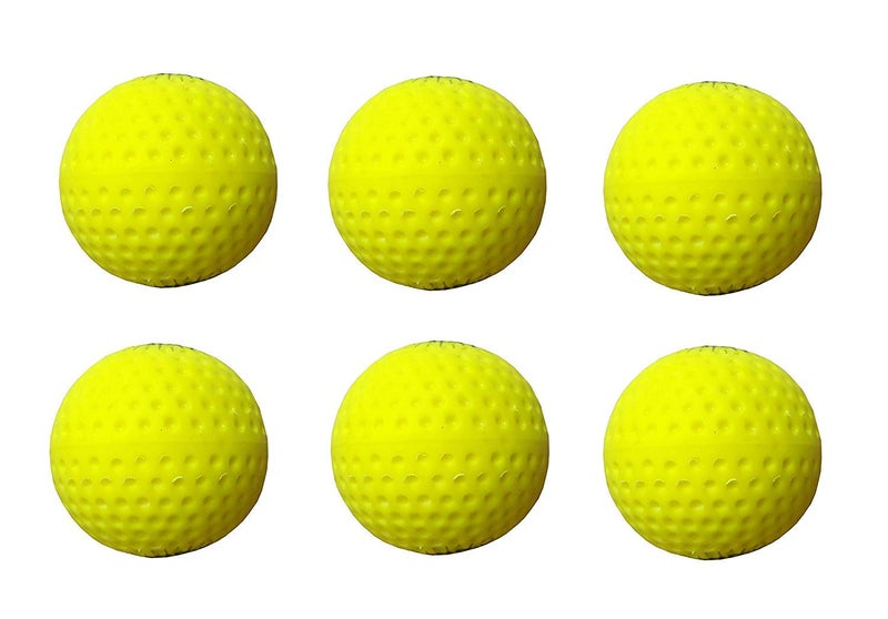Ankaro Flasho Color Pu Professional Hockey,Dimple Cricket Bowling Machines Ball,Full Bounce (Pack of 6 Color AS PER Stock)… - Image 5