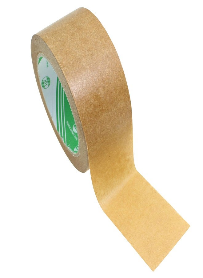 Maxmoral 2 Inch Wide 55 Yards Long Self Adhesive Photo Frame Backing Tape Roll Picture Framing Canvas Craft Kraft Paper for Packaging Binding Stitching Carton Sealing - Image 1