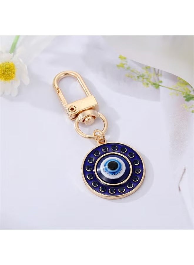 Key Chain, 2Pcs Cute Shining Enamel Evil Eye Keychain for Women, Protection Good Luck Charms Key Chain for Car Keys Holder Bag Purse, Bag Purse Accessories  - Image 5
