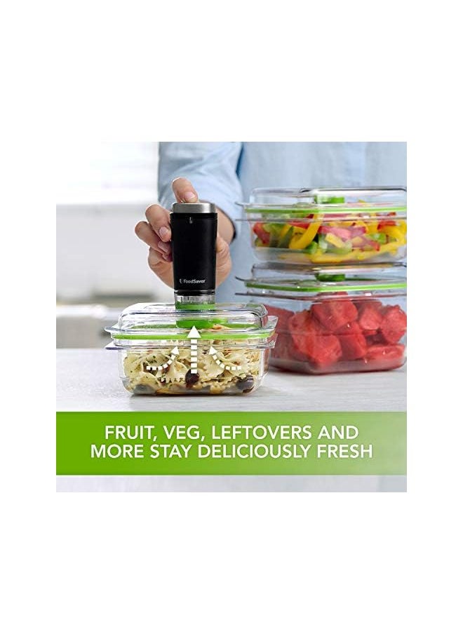 FoodSaver Handheld Cordless Food Vacuum Sealer Machine | With Charging Dock, 1 Vacuum Container And 10 Zipper Vacuum Bags | Vs1199 | Black/Silver  - Image 4