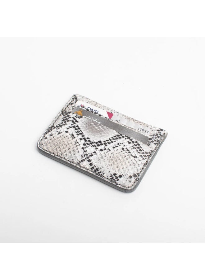 فلفيت حامل بطاقات للنساء والرجال - محفظة معدنية رفيعة بنقشة أنيقة ومتينة وصغيرة الحجم - Image 3