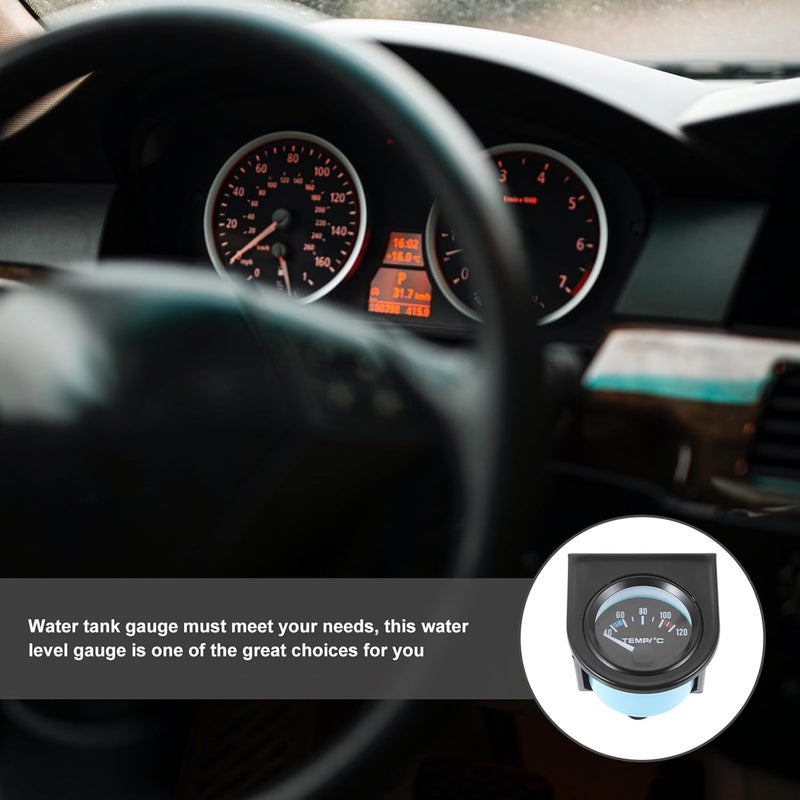 ORFOFE Mechanical 52mm Water Temperature Gauge for Car and Truck, Black Dial, 40-120℃ Range, Water Tank Temp Meter, Automotive Interior Accessory for Engine Monitoring - Image 5