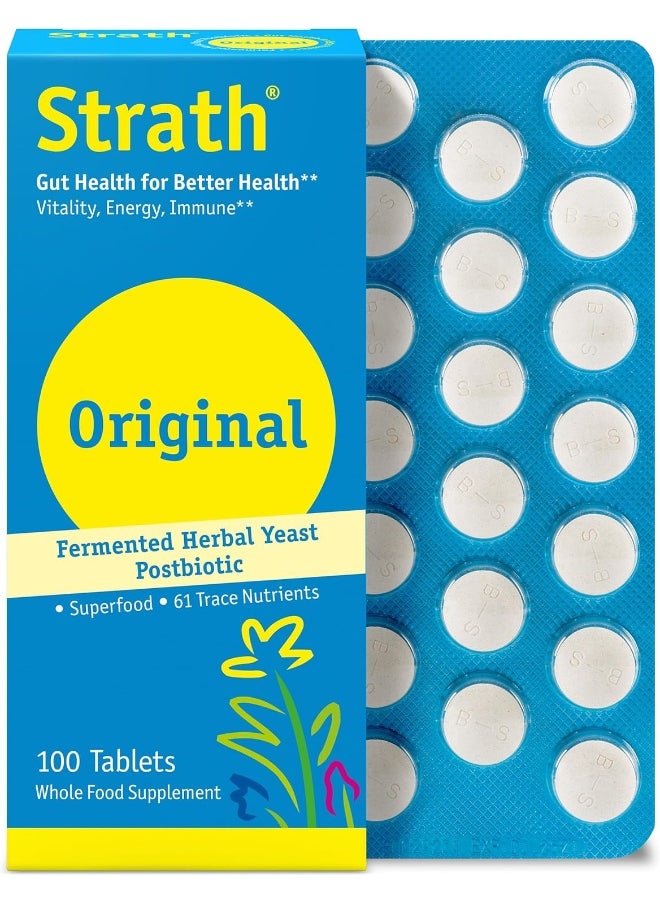 Bio-Strath Biostrath Whole Food Supplement For Energy Memory Support 500 Mg (100 Tablets)  - Image 1