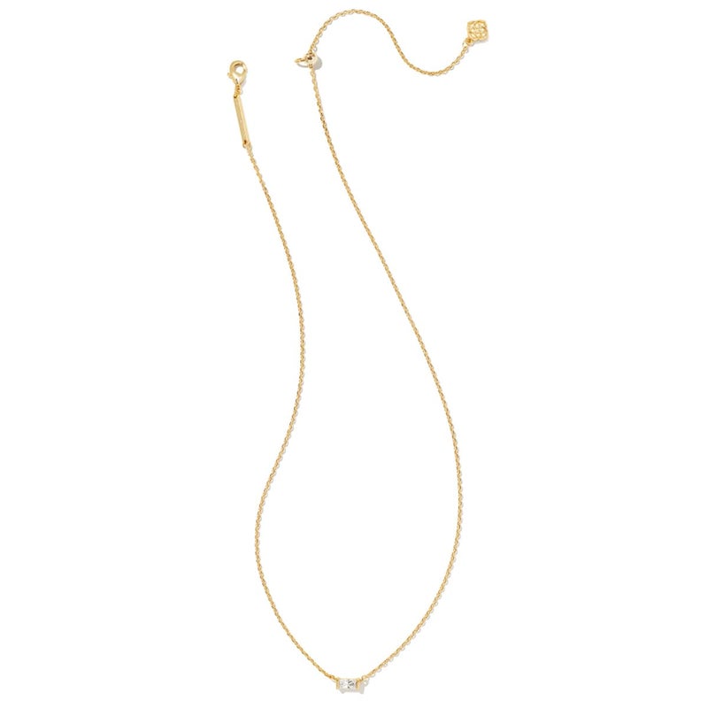 Kendra Scott Juliette 14k Gold-Plated Brass Necklace in White Crystal, Fashion Jewelry For Women - Image 2