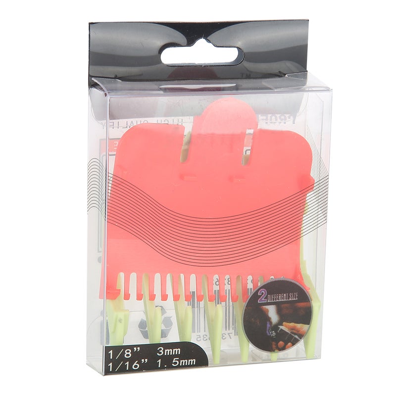 Hair Clipper Guide Comb: 2Pcs Set - Humanized Smooth Round Teeth, Scratch-Resistant Design Trimming Guide Comb for At-Home Hair Cutting & Grooming - Image 1