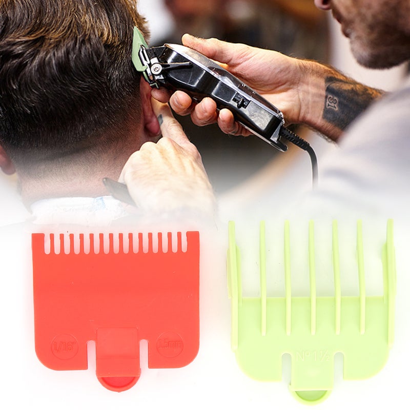Hair Clipper Guide Comb: 2Pcs Set - Humanized Smooth Round Teeth, Scratch-Resistant Design Trimming Guide Comb for At-Home Hair Cutting & Grooming - Image 5