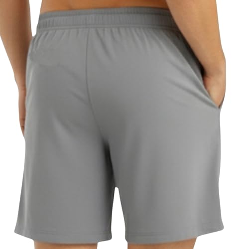 NINQ Men’s Sports Shorts Pack of 3 | Men Half Pant & Sports Short for Men | Gym Wear, Casual Men Short with Elastic Waistband & Pockets (in, Alpha, XL, Regular, T.Blu+L.Grey+Navy) - Image 5