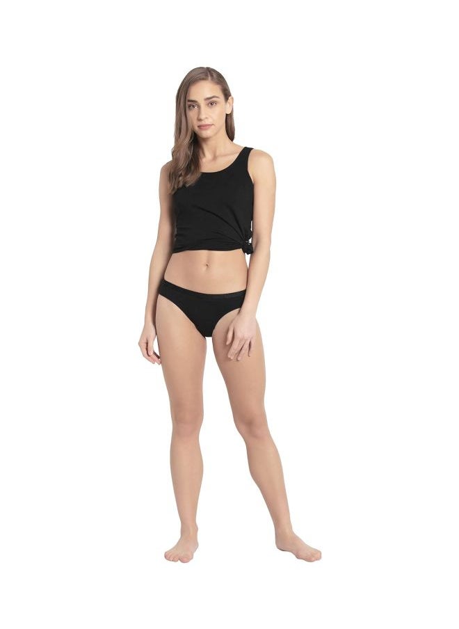 JOCKEY - Jockey 1525 Women Medium Coverage Super Combed Cotton Mid Waist Bikini with Exposed Waistband and StayFresh Treatment Pack of 3 - Image 1