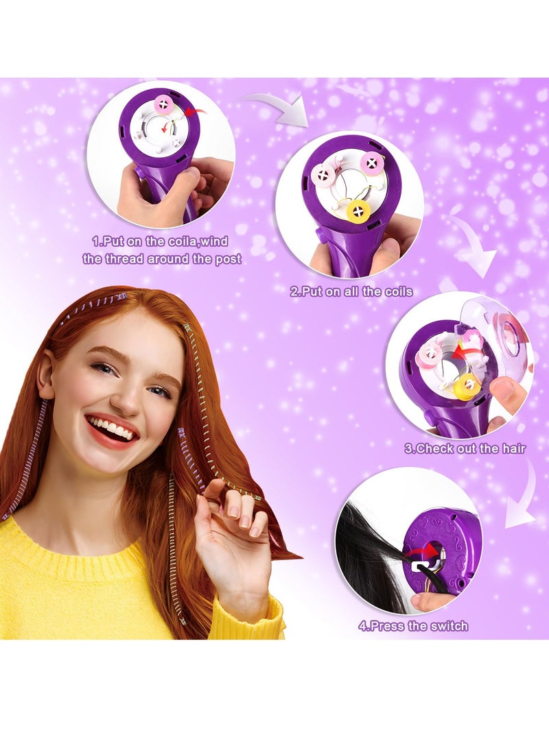 Daytoyz Hair Braider, Automatic Hair Braider, Hair Braiding Machine, Bead Hair Accessory for Girls Machine, Hair Styling Kit for 6-10 Years Old Kids - Image 4