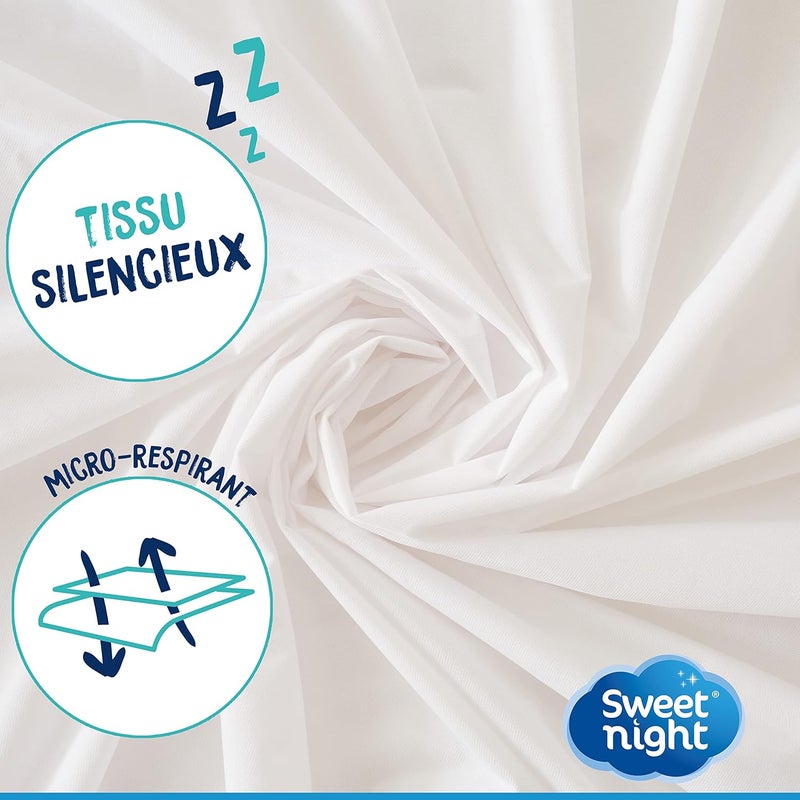 SWEET NIGHT Sweetnight Mattress Protector 100 x 200 cm | Waterproof and Micro Breathable Mattress Protector | Soft and Quiet | Washable at 90 °C - Image 4