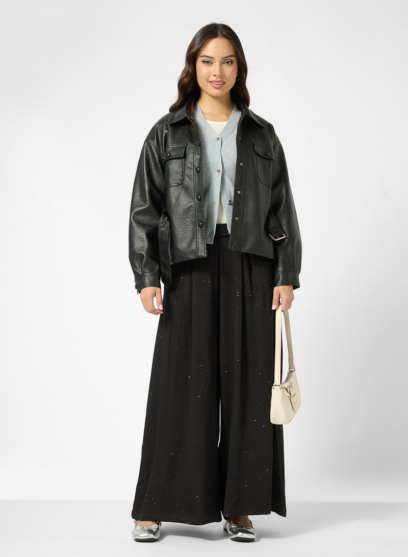 Ginger Wide Leg Volume Trousers - Image 4