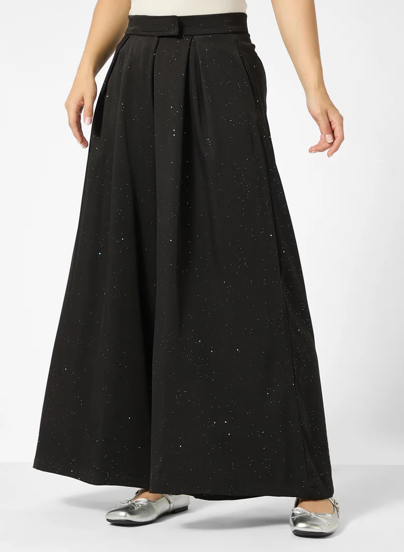 جينجر Wide Leg Volume Trousers
