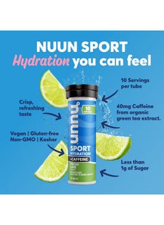 Nuun Nuun Sport + Caffeine Electrolyte Tablets - Dissolvable in Water, Variety Pack | 5 Essential Electrolytes for Hydration | 1g Sugar Drink Mix | Vegan, Non-GMO | 6 Pack (60 Total Servings)  - Image 2