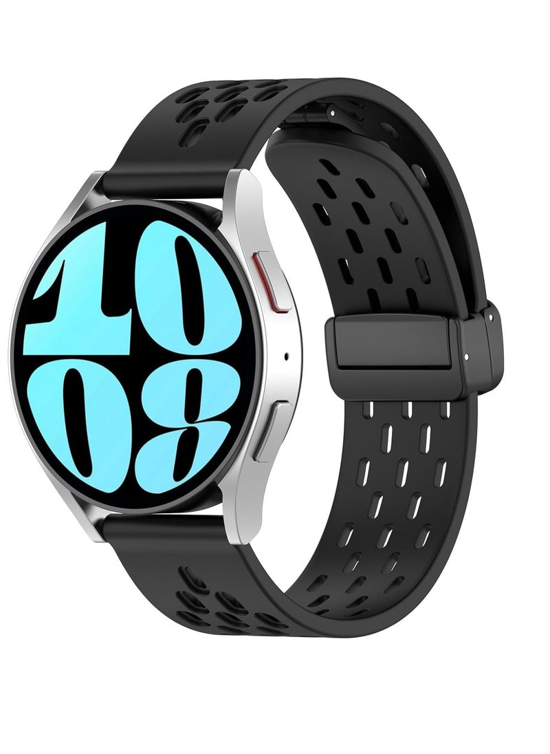 Generic - Silicone Magnetic Strap for Apple Watch Ultra Band 49mm 45mm 44mm 42mm Men/Women, Soft Sport Silicone Replacement Wristband Strap for iwatch Series 9/8/7/6/5/4/3/2/SE/Ultra2 - Image 1