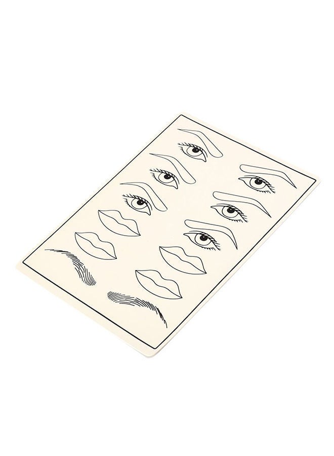 NIBEMINENT Simulation Practice Skin Artificial Lips And Eyebrow Tattoo Black - Image 3