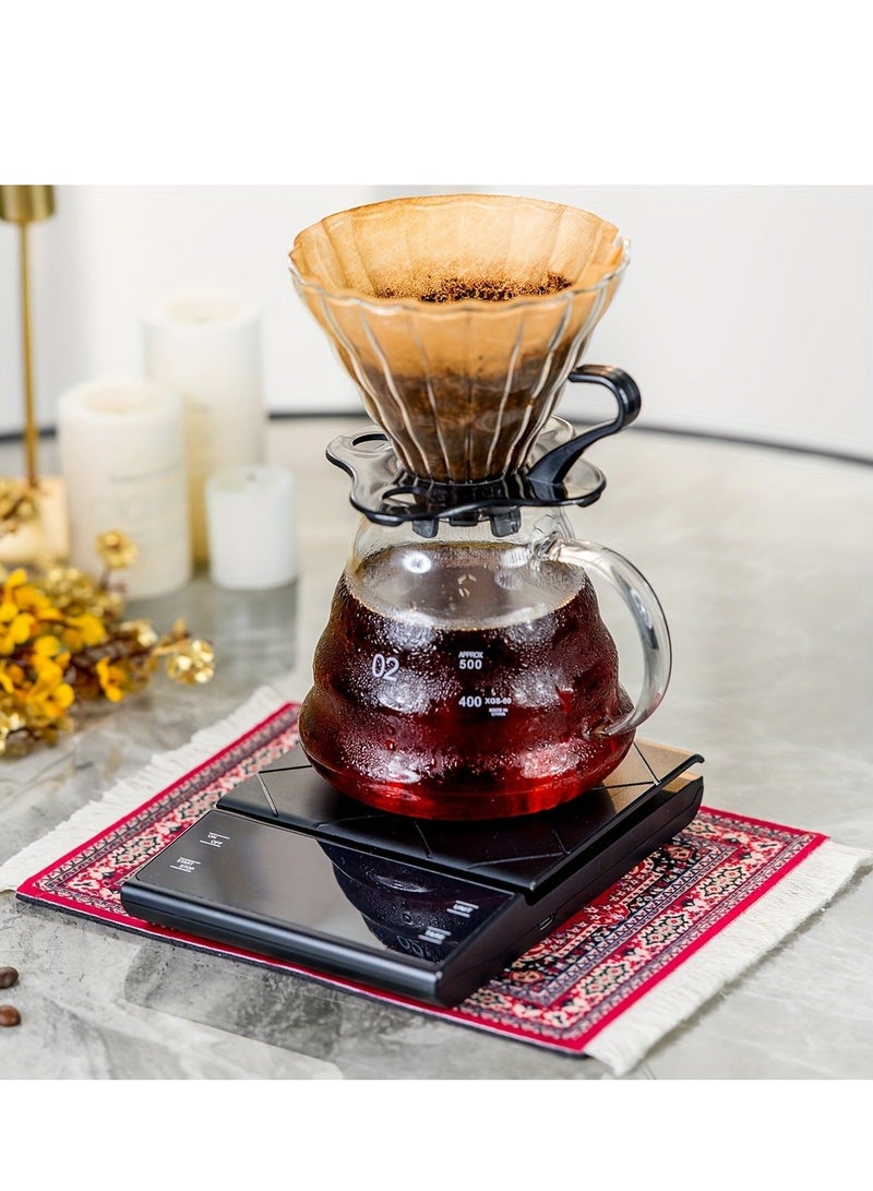 HOMESTAR Coffee Mat Cup Mug MatTable  Rectangle 26.5x18x0.5 cm Red - Image 5