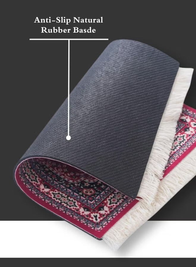 HOMESTAR Coffee Mat Cup Mug MatTable  Rectangle 26.5x18x0.5 cm Red - Image 3