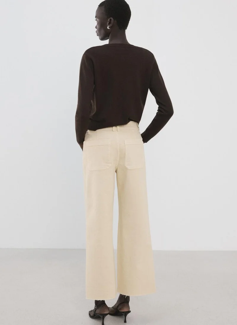 MANGO Catherin Culotte High-Rise Jeans