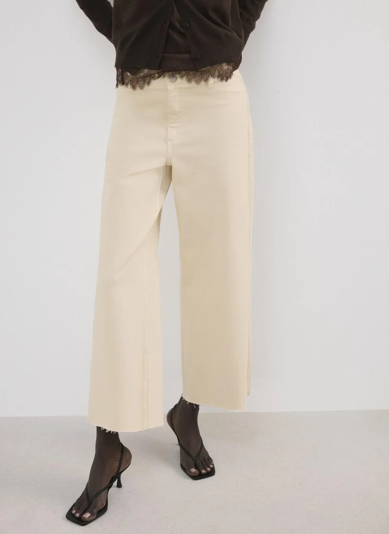 MANGO Catherin Culotte High-Rise Jeans