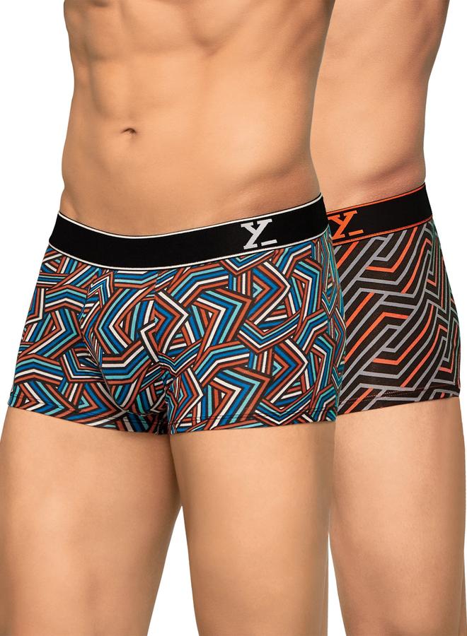 XYXX Pack of 2 - Men Printed Breathable Cotton Trunks - Image 1